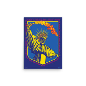 A flat mockup of the print against a white background.
